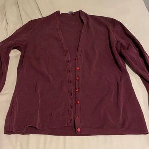 Purple Ann Taylor Cardigan